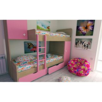 BUNKBED  WITH STORAGE DRAWER'S AND CLOSET'S MODEL PATMOS !!!