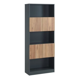 LOGIC Bookcase 80x39x202cm DG/Birch