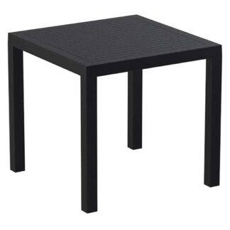 ARES TABLE 80Χ80Χ75cm. BLACK POL / NEW