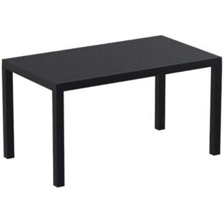 ARES TABLE 140Χ80Χ75cm. BLACK POL / NEW