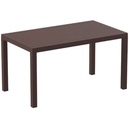ARES TABLE 140Χ80Χ75cm. BROWN POL / NEW