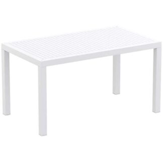 ARES TABLE 140Χ80Χ75cm. WHITE POL / NEW