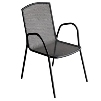 Chair Metal Factory Anthracite 56Χ59Χ88cm.