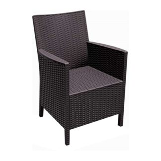 Polypropylene armchair California Brown 59Χ63Χ90cm.