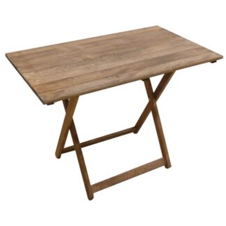 Wooden Folding Table Walnut 100Χ60Χ73cm.