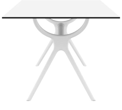 AIR TABLE 180X90cm. WHITE LAMINATE 12mm