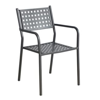 Metal chair Branty Anthracite 54Χ51Χ84cm.