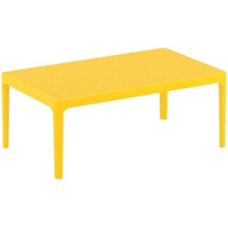 Polypropylene table Sky Yellow 100X60X40cm.
