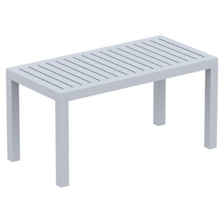 Polypropylene table Ocean Silver Gray 90X45X45cm.