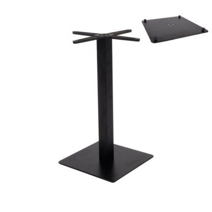 Table Stand 40x40cm H.73cm with regulator Metal Paint Black / 11.90kg