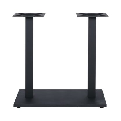Table Stand 70x40cm Long narrow with regulator H.72 cm Metal Paint Black / 17.00Kg