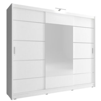 Sliding wardrobe 24114-WKw-250-ALU Color White