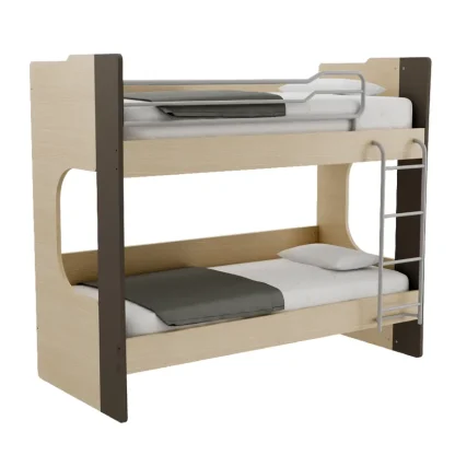 Mavin bunk bed color oak-white 90x200cm