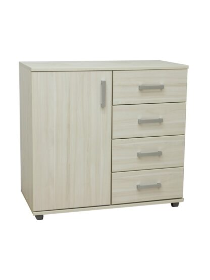 CABINET WITH 1 DOOR 4 DRAWERS and 2 SHELVES