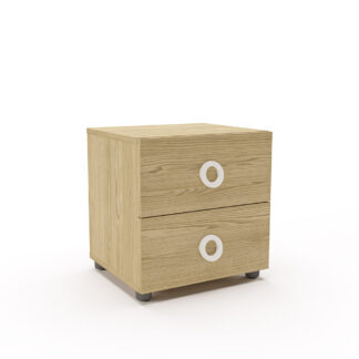 Beta bedside table with 2 drawers