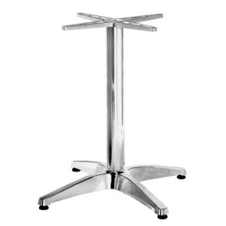 Table Base Aluminum Shiny Silver Shade (3.35kg)