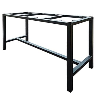 BAR Table Base Long, Metal Black Paint, Heavy Duty (45.7 kg)