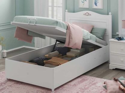 Παιδικό κρεβάτι ημίδιπλο με αποθηκευτικό χώρο RU-1706