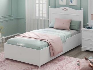 Children's semi-double bed with storage space RU-1706