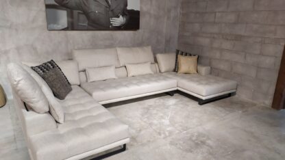 ARION CORNER SOFA WITH TWO ROLLERS