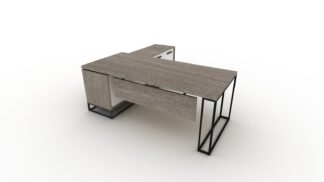 IRON DESK 200X90 with SIDE PANEL 200X50