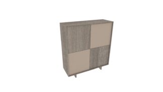 Evoke TV cabinet: Natural + Graphite 113x46x39cm